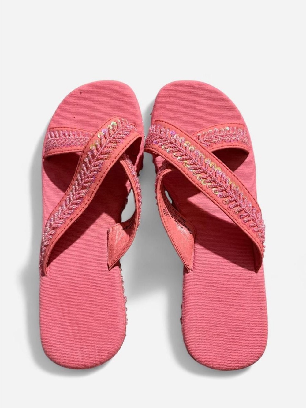Women's Pink Embellished Sandals size 9